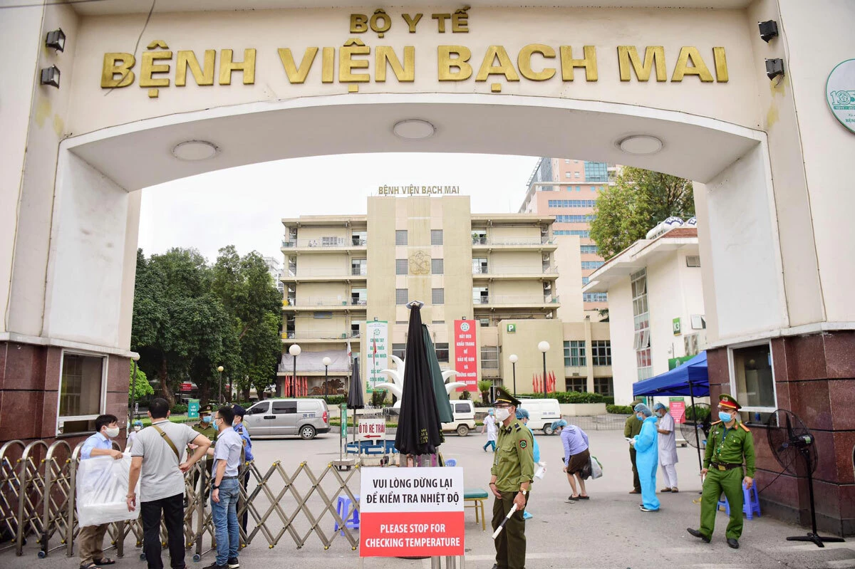 Bộ Y tế đã xác định Bệnh viện Bạch Mai là ổ dịch.