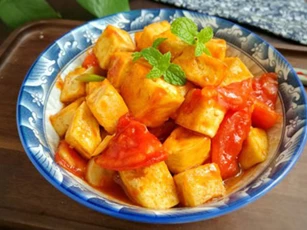 Đậu phụ sốt cà chua chỉ cần thêm thứ này đảm bảo chồng thích, con mê