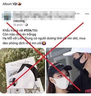 Hà Nội: Xử lý trường hợp tung tin có ca dương tính với Covid-19 để bán khẩu trang