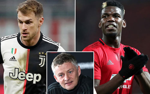 Juventus dùng Ramsey để thuyết phục Solskjaer "gật đầu" bán Pogba 
