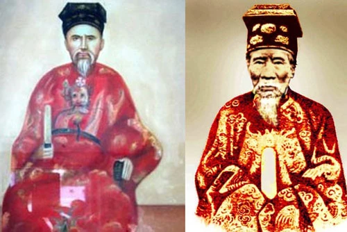Thọ Xuân vương Miên Định (trái) và Tuy Lý vương Miên Trinh là những người được phong tước vương khi vẫn còn sống. Ảnh tư liệu