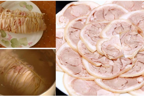 Luộc chân giò xong đừng vội ăn ngay, làm thêm 1 bước sẽ giòn sần sật, ngon khó cưỡng