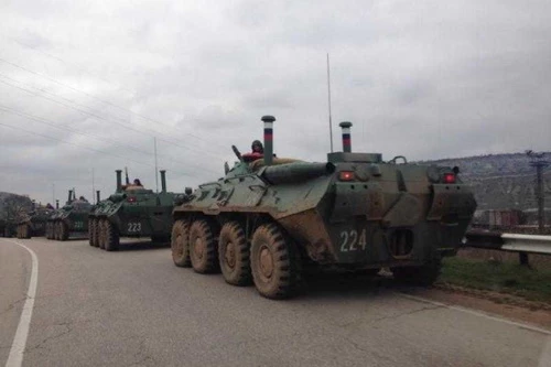 Nga đã dồn hơn 1.000 binh sĩ tới biên giới Belarus để kiểm soát việc phòng chống dịch Covid-19. Ảnh: Avia-pro.