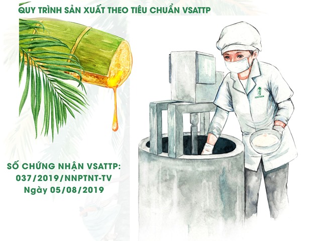 Mật hoa dừa Sokfarm sẽ được chuỗi giá trị của BRG Hapro hỗ trợ