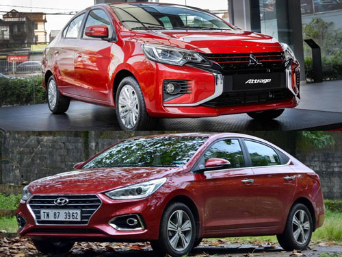 Chọn mua Mitsubishi Attrage CVT hay Hyundai Accent AT đặc biệt?