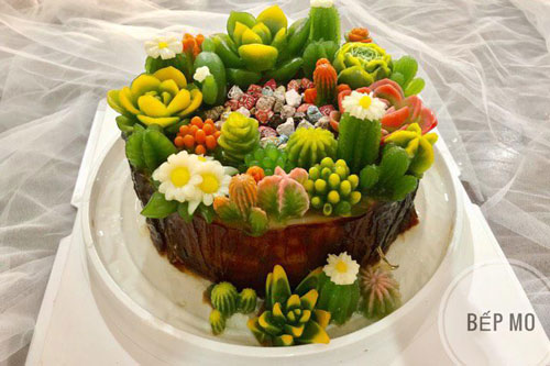 Mẹ đơn thân bỗng "gây sóng gió" trên MXH nhờ những chiếc bánh thạch đẹp như vườn cây cảnh