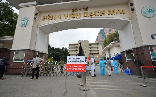 Bệnh viện Bạch Mai được coi là ổ dịch.