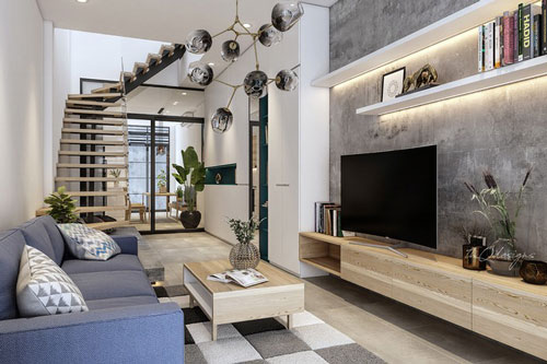 Nhà 80m2 sắp xếp tiện nghi khiến nhiều người ao ước