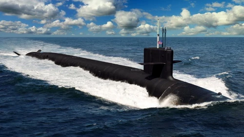 Đồ họa tàu ngầm tên lửa đạn đạo lớp Columbia của Hải quân Mỹ. Ảnh: Jane's 360.