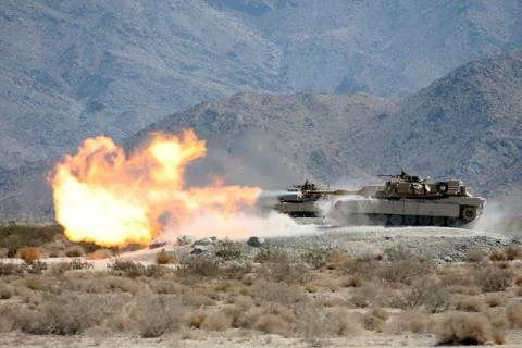 Xe tăng M1 Abrams của Mỹ.