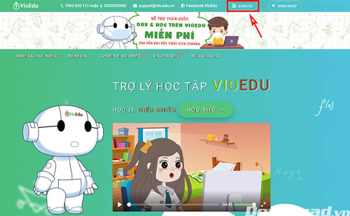 Hướng dẫn sử dụng VioEdu dành cho phụ huynh