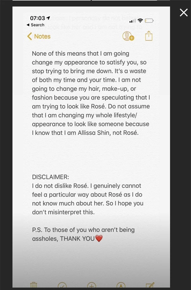 Tìm ra hot Instagrammer giống Rosé (BLACKPINK) như chị em sinh đôi, ai ngờ phải viết tâm thư vì bị ném đá tơi bời - Ảnh 8. Tìm ra hot Instagrammer giống Rosé (BLACKPINK) như chị em sinh đôi, ai ngờ phải viết tâm thư vì bị ném đá tơi bời - Ảnh 8.