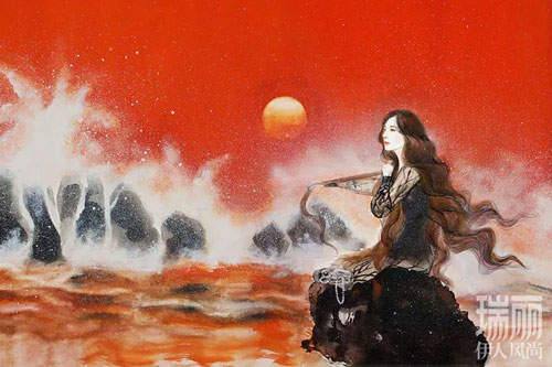 Ảnh vẽ Dương Mịch đẹp tuyệt trên ấn phẩm Thụy Lệ