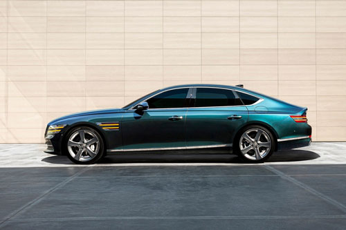 Cận cảnh Genesis G80 2021 vừa trình làng, cạnh tranh với BMW 5 Series, Mercedes-Benz E-Class