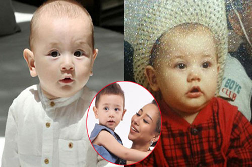 Thảo Trang hiếm hoi khoe ảnh khi bé của bố ruột con trai, chứng minh 'giống tốt'