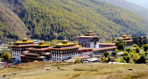 Một góc thanh bình của Bhutan với thiên nhiên trong lành.