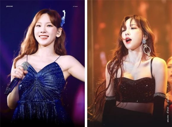 Gương mặt xinh xắn trời cho, lại có nước da trắng ngần nên Taeyeon 'quẩy' màu tóc nào cũng hợp 4