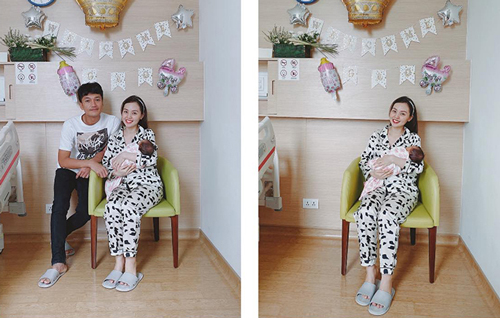 Linh Phi đón con đầu lòng đúng mùa dịch