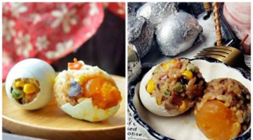 Thấy vợ hì hụi đổ gạo vào vỏ trứng, tưởng nghịch dại ai ngờ có món ngon không tưởng