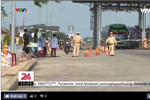 Lập chốt liên ngành kiểm tra phòng dịch COVID-19 tại các quốc lộ đi Tây Nguyên
