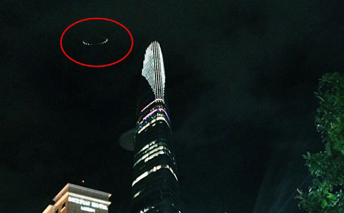Xuất hiện đĩa bay bí ẩn trên bầu trời ở TP.HCM?
