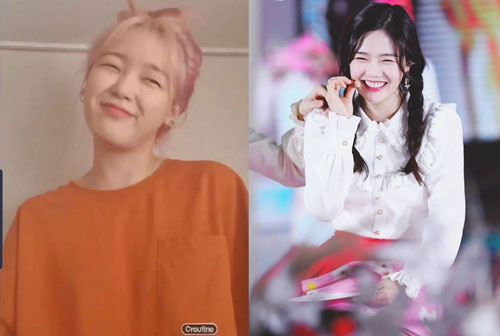 Seung Hee 'copy' chuẩn xác biểu cảm của 6 thành viên Oh My Girl