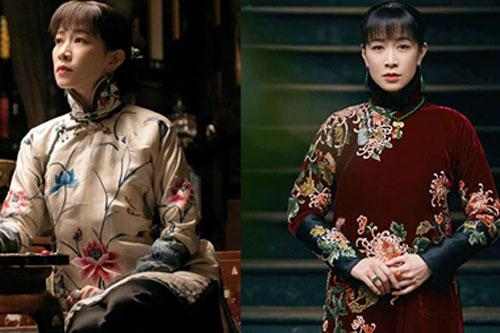 Mê mẩn hình ảnh Xa Thi Mạn dịu dàng trong loạt xường xám thêu hoa trong phim mới