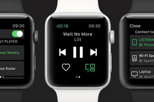 Spotify đã hỗ trợ kích hoạt trên Apple Watch qua Siri