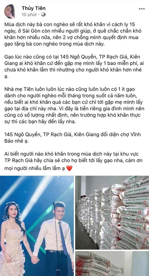 Công Vinh bị mỉa mai lo làm từ thiện miền Tây mà không thấy về Nghệ An giúp đỡ, Thủy Tiên chỉ hành động nhẹ nhàng mà thuyết phục - Ảnh 2.