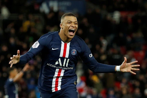 3. Kylian Mbappe (PSG) 18 bàn - hiệu suất: 84,11 phút/bàn thắng.