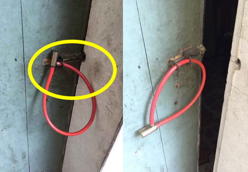 Thấy cửa được khóa cẩn thận nhưng nhìn kĩ, người ta 'tá hỏa' với lỗi sơ đẳng của chủ nhà