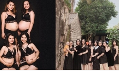 4 chị em ruột 'chân dài' mặt xinh cùng có bầu, khoe vóc dáng sau sinh 'nuột' không tưởng