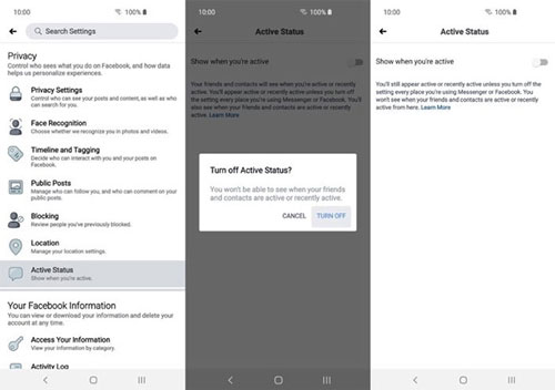 Làm sao để tắt hoàn toàn trạng thái online trên Facebook và Facebook Messenger?