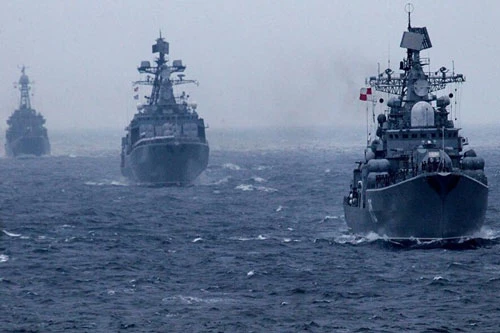 Lực lượng tác chiến của hải quân Nga thuộc nhiều hạm đội đã bước vào thời kỳ hoạt động với tần suất rất hiếm gặp trong thời gian gần đây.