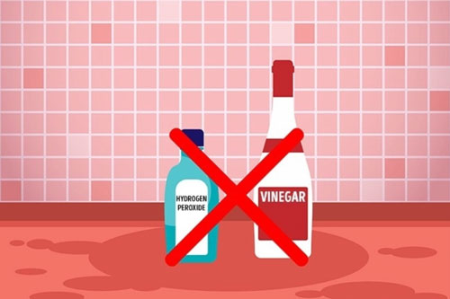 Những hỗn hợp tẩy rửa tuyệt đối không được kết hợp với nhau