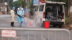 Phong tỏa thôn Hạ Lôi, cách ly 63 nhân viên y tế tại BV Phụ Sản Hà Nội liên quan đến BN243