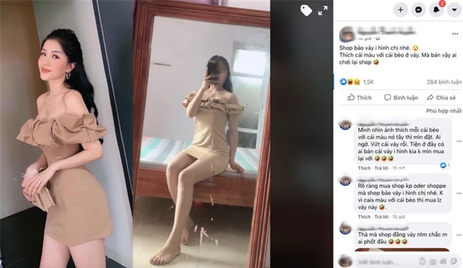 Đặt mua chiếc váy cổ bèo trên mạng, được shop cam kết y hình, cứ tưởng xinh đẹp lộng lẫy ai ngờ "ngã ngửa" khi nhận về hàng thật - Ảnh 1.