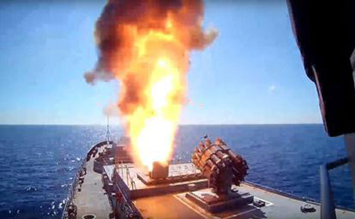 Bộ 3 chiến hạm Nga diệt tàu ngầm sâu 500m ngoài khơi Syria