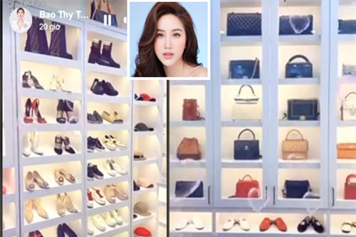Rảnh rỗi ở nhà, Bảo Thy khoe phòng để đồ hàng hiệu khiến bao cô gái mê mẩn
