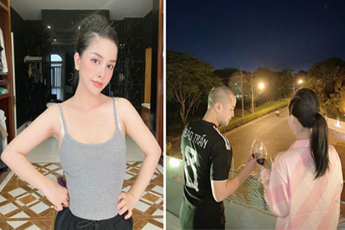 Chị dâu Bảo Thy khoe nhan sắc xinh đẹp dù bận rộn khi chăm hai nhóc tỳ vào những ngày dịch