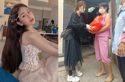 Hot girl Sài Gòn tặng 1,3 tấn gạo, tặng quà người nghèo mùa dịch Covid-19