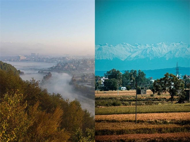 Lần đầu tiên trong suốt hơn 30 năm, người dân Ấn Độ có thể nhìn thấy dãy Himalaya hùng vĩ từ xa do tác động của dịch Covid-19 - Ảnh 10.