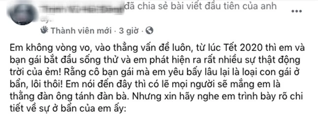 Ở cùng với bạn gái, chàng trai sốc nặng vì có người yêu xinh nhưng ở quá bẩn, lời tâm sự khiến dân mạng không khỏi bất ngờ - Ảnh 1.