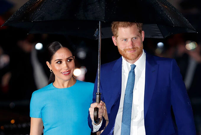 Vợ chồng Harry - Meghan dự lễ trao giải quỹ Endeavour ở London, Anh tối 5/3. Ảnh: Max Mumby.