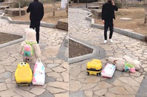 Cậu bé đang đi bỗng lăn đùng ra đất ăn vạ, nhưng hành động của ông bố khiến mọi người hoang mang không biết ai mới là người sai