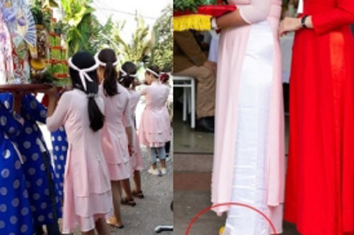 Mặc áo dài bê tráp đám hỏi, nhưng cô gái lại đi chân đất khiến dân mạng "tức" thay cô dâu, chú rể