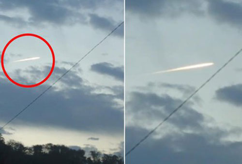 Vệt sáng lạ nghi là "thiên thạch bốc cháy" trên bầu trời Nhật sau động đất