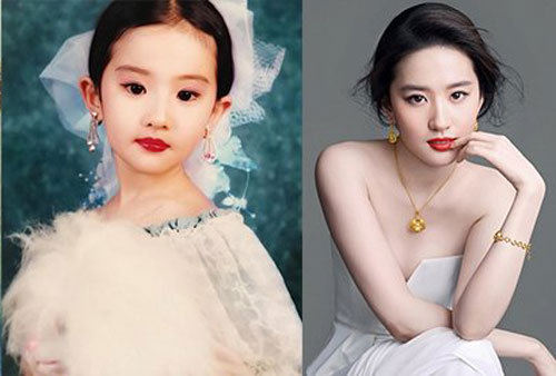 Nhan sắc của các "đại mỹ nhân" xứ Trung từ ngày còn bé