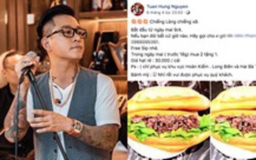 Vừa mở bán bánh mì online được 2 ngày, Tuấn Hưng đã tuyên bố đóng cửa vì "không đủ trang trải", quyết định sẽ thử với một món ăn khác