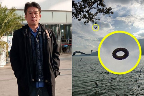 Doanh nhân Đài Loan chụp được UFO hình “bánh vòng” bí ẩn